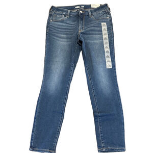 Old Navy Blue Rockstar Super Skinny Low-Rise Denim Jeans 6 Short NWT